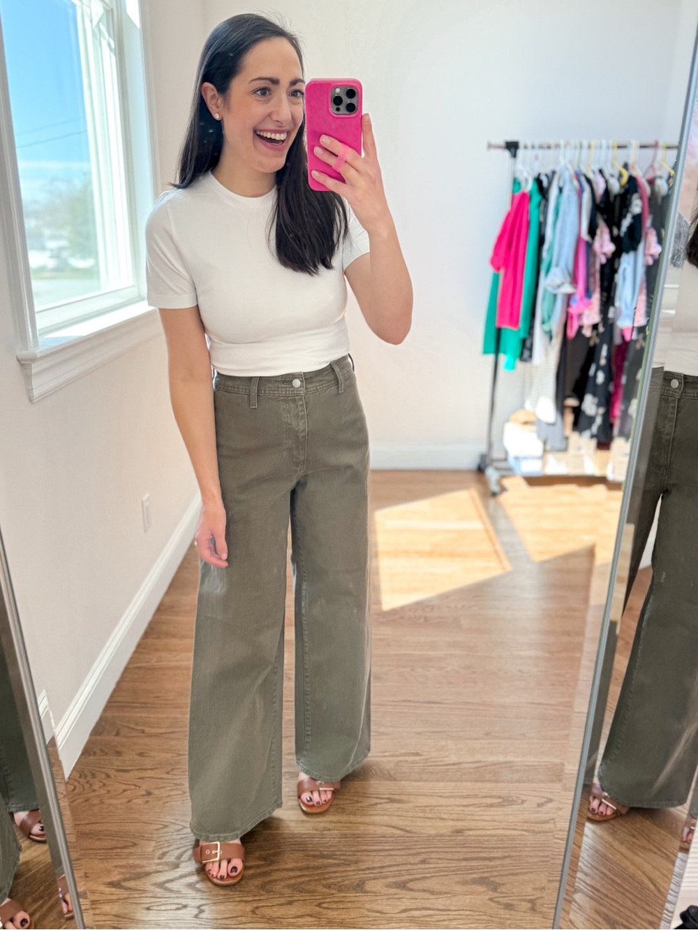Universal Thread Olive High-Rise sailor Wide Leg Jeans